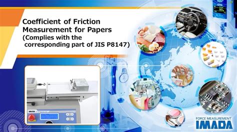 imada coefficient of friction